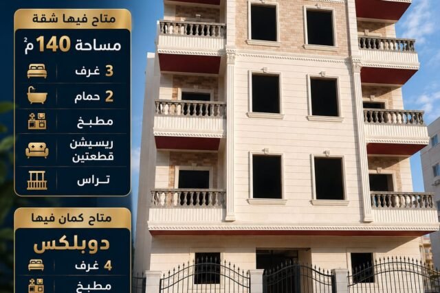 شقه للبيع ف الحى المتميز مدينه بدر
